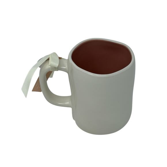 Rae Dunn Easter 2025 Hip Hop Bunny Tail White Pink Ceramic Mug Farmhouse Rustic - Picture 7 of 10